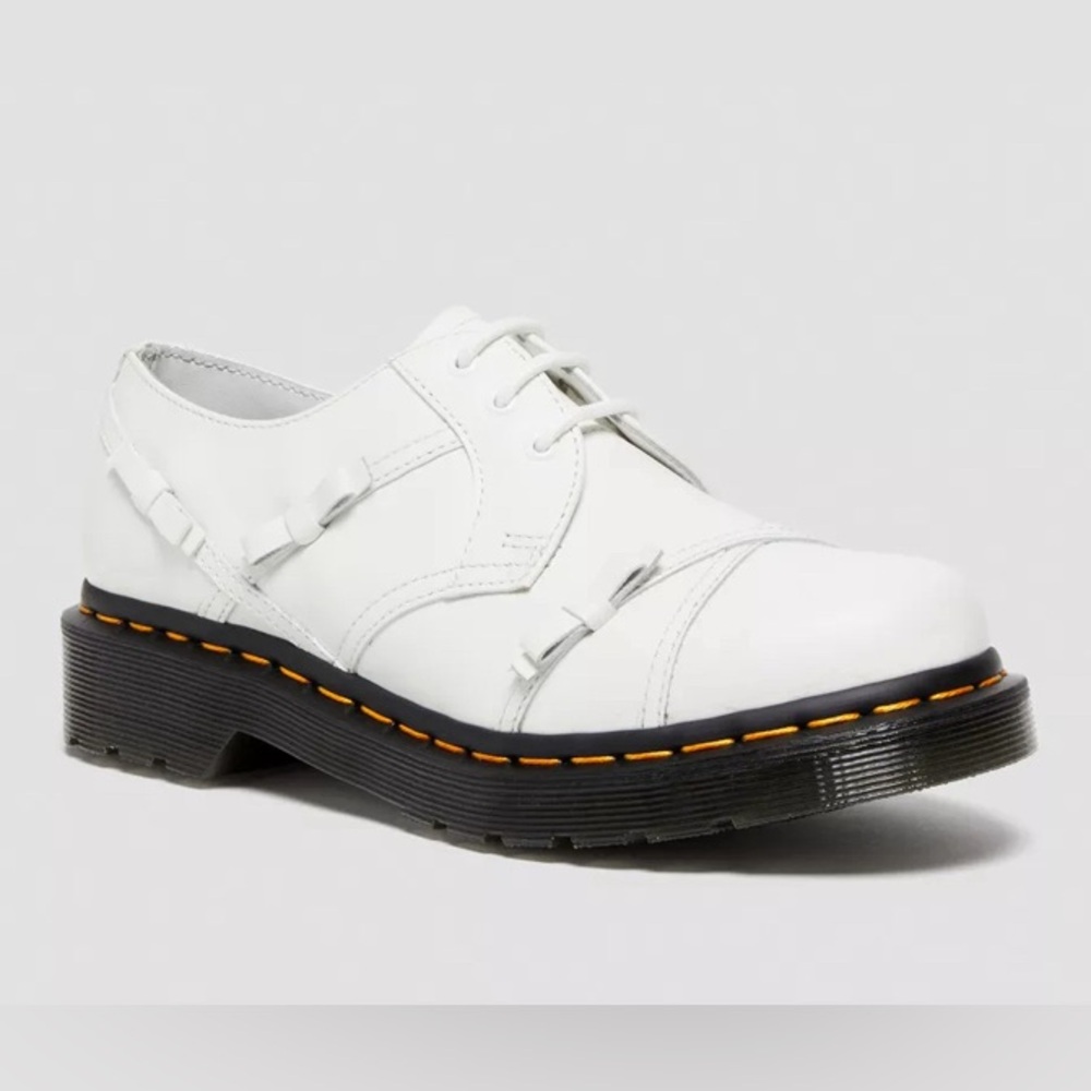 Dr. Martens 1461 Bow Oxford Smooth Leather Shoes White NEW 8 - Picture 3 of 9